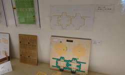 実際に使用した抜き型なども展示